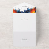 RSVPカードロスターとの結婚式招待状 オールインワン招待状 (外側)