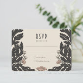 RSVPカードヴィンテージアールヌーボー 招待状 (スタンド正面)