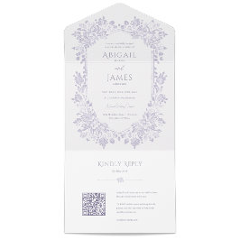 RSVPカード付きNorwich結婚式招待状 オールインワン招待状