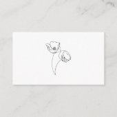 RSVPカード挿入 – ミニマリストポピー暖結婚かい エンクロージャーカード (裏面)