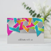 RSVPカード数々のカラー星David Any Color 出欠カード (スタンド正面)