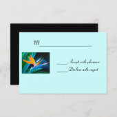 RSVPカード極楽鳥 出欠カード (正面/裏面)