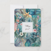 RSVPカード熱帯エッセンス 出欠カード (正面)