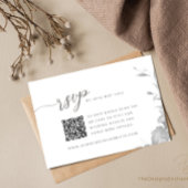 RSVPカード結婚の応答カードBohoフローラ 招待状