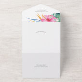 RSVPカード送信先の結婚式招待状 オールインワン招待状 (外側)