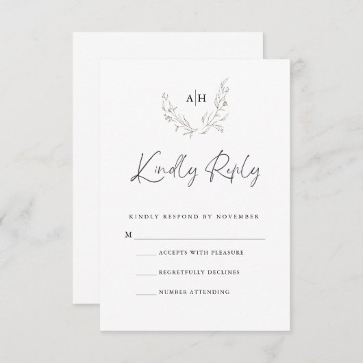 RSVPカード (正面/裏面)