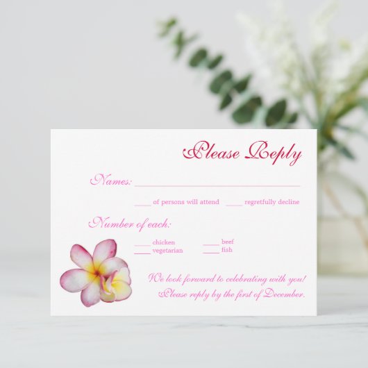 RSVPカード (スタンド正面)