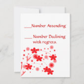 RSVPカード (裏面)