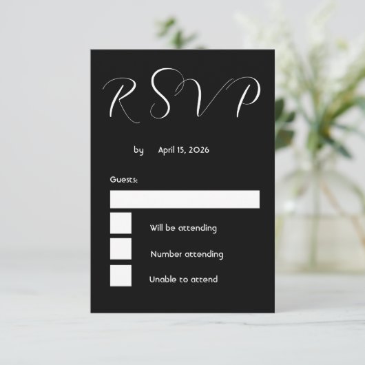 RSVPカード (スタンド正面)