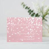 RSVPカード-きらめくピン結婚ク 出欠カード (スタンド正面)