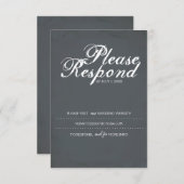 RSVPカード、の結婚Webサイト 出欠カード (正面/裏面)