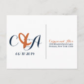 RSVPカード インビテーションポストカード (裏面)