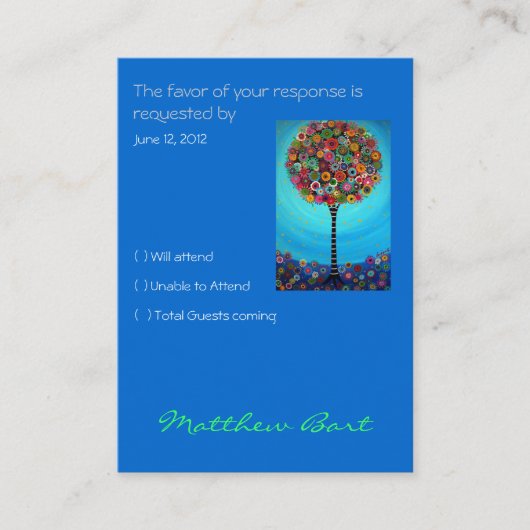 RSVPカード エンクロージャーカード (正面)