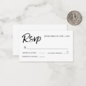 RSVPカード(出席#を追加) ノートカード (正面/裏面インサイチュ)