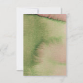 RSVPカード|水彩画の花の素朴なBohoの結婚式 出欠カード (裏面)