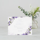 RSVPカード 箔招待状ポストカード (立ち正面)