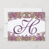 RSVPカード – 5 x 7サイズの初期化が必要 (裏面)