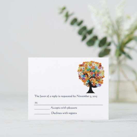 RSVPカード – 5 x 7サイズの初期化が必要 (スタンド正面)