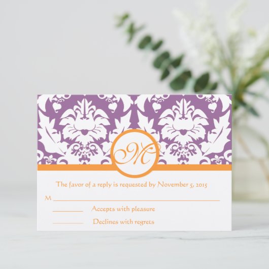 RSVPカード – 5 x 7サイズの初期化が必要 (スタンド正面)