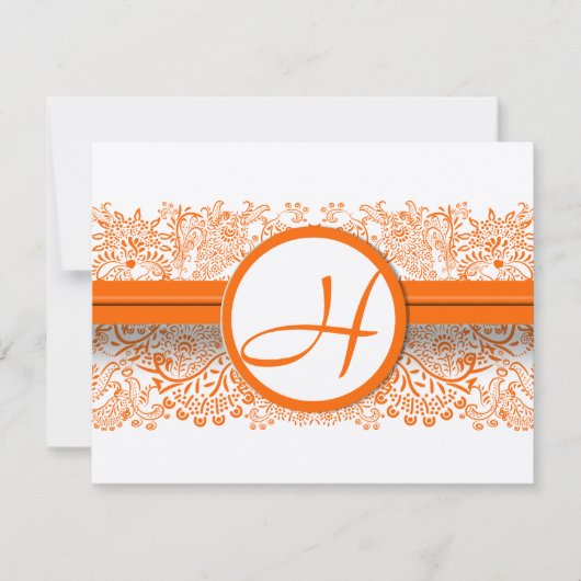 RSVPカード – 5 x 7サイズの初期化が必要 (正面)