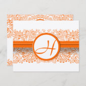 RSVPカード – 5 x 7サイズの初期化が必要 (正面/裏面)