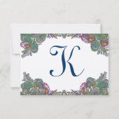 RSVPカード – 5 x 7サイズの初期化が必要 (裏面)