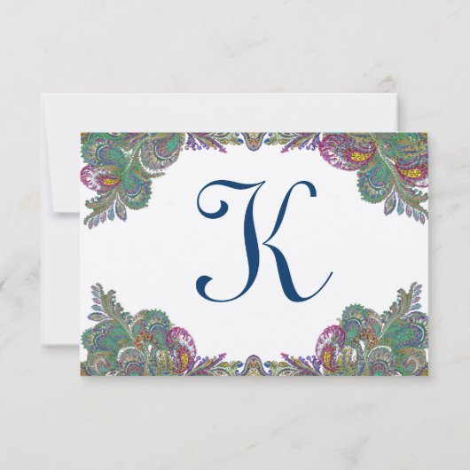 RSVPカード – 5 x 7サイズの初期化が必要 (裏面)