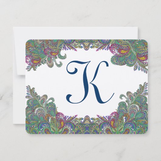 RSVPカード – 5 x 7サイズの初期化が必要 (裏面)