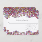 RSVPカード – 5 x 7サイズの初期化が必要 (正面/裏面)