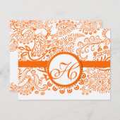 RSVPカード – 5 x 7サイズの初期化が必要 (正面/裏面)