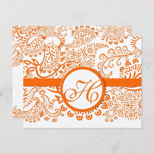 RSVPカード – 5 x 7サイズの初期化が必要 (正面/裏面)