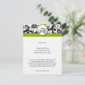 RSVPカード – 5 x 7サイズの初期化が必要 エンクロージャーカード (スタンド正面)