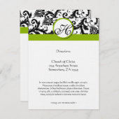 RSVPカード – 5 x 7サイズの初期化が必要 エンクロージャーカード (正面/裏面)