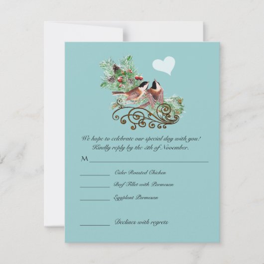 RSVPカード – 5 x 7サイズの初期化が必要 招待状 (正面)