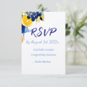 RSVPカード「La Dolce Vita」 出欠カード (スタンド正面)