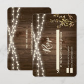 RSVPカ素朴ード 招待状 (正面/裏面)