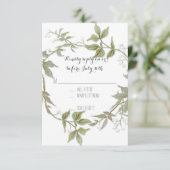 RSVPガーデンフォージングローレルリース素朴結婚ズ 出欠カード (スタンド正面)