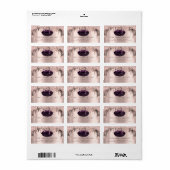 RSVPキスバラリップパープルバラグリッターメイクアップ ラベル (フルシート)