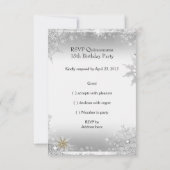 RSVPキンセアニェラ15シルバーホワイト金ゴールドエリート 出欠カード (裏面)