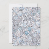 RSVPクラシックゴールデンリリー結婚パステル 招待状 (裏面)