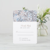 RSVPクラシックゴールデンリリー結婚パステル 招待状 (スタンド正面)