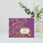 RSVPグラムオールドハリウッドリージェンシーブラックタイイベント 出欠カード (スタンド正面)