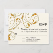 RSVPグラムオールドハリウッドリージェンシーブラックタイイベント 出欠カード (裏面)