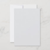 RSVPグレーエレガントおよび淡い色の金ゴールドのソフトクラウド 出欠カード (裏面)