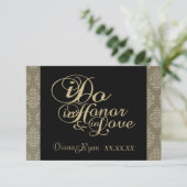 RSVPシャンパンダマスクカード 出欠カード (スタンド正面)