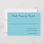 RSVPシルバカラフルースターのキラキラ紙吹雪 出欠カード (裏面)