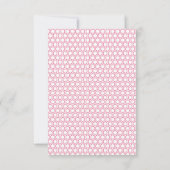 RSVPシンプルモダン色はっきりした六角ジオメトリ 出欠カード (裏面)