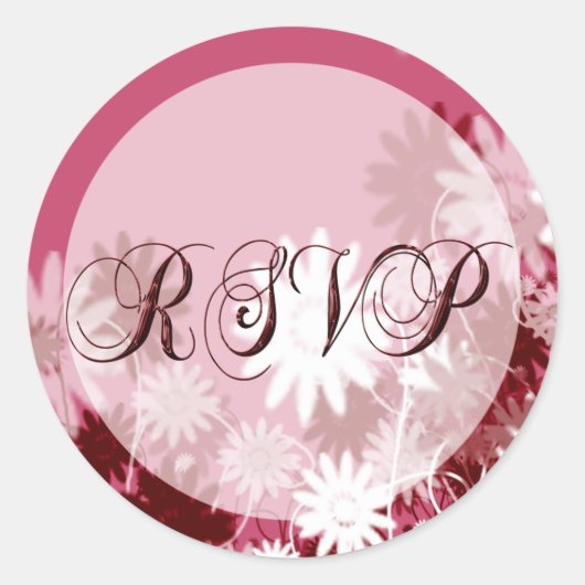 RSVPセレモニー招待状封筒用シール ラウンドシール (正面)