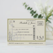 RSVPチケット航空 招待状 (スタンド正面)