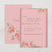 RSVPテンプレート 出欠カード (正面/裏面)